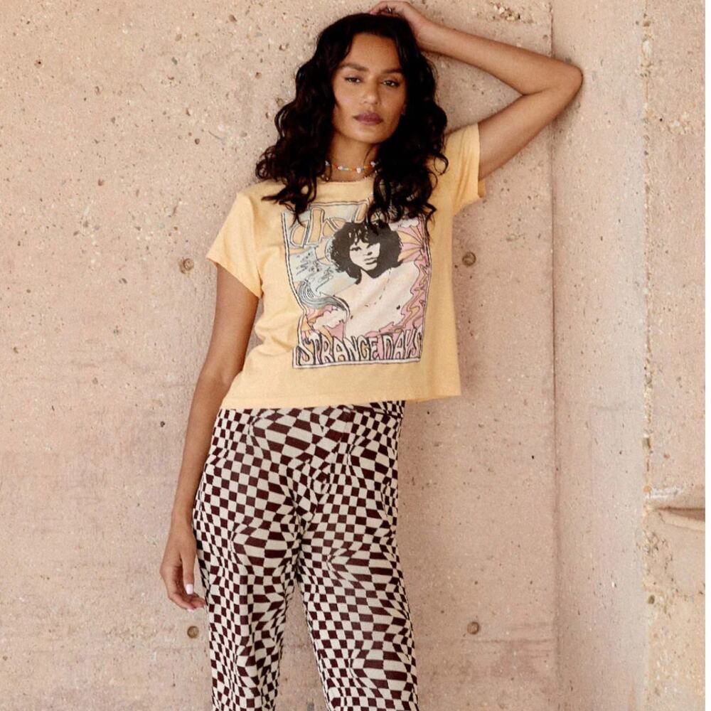 Daydreamer Yellow The Doors Strange Days Girlfriend Graphic Tee